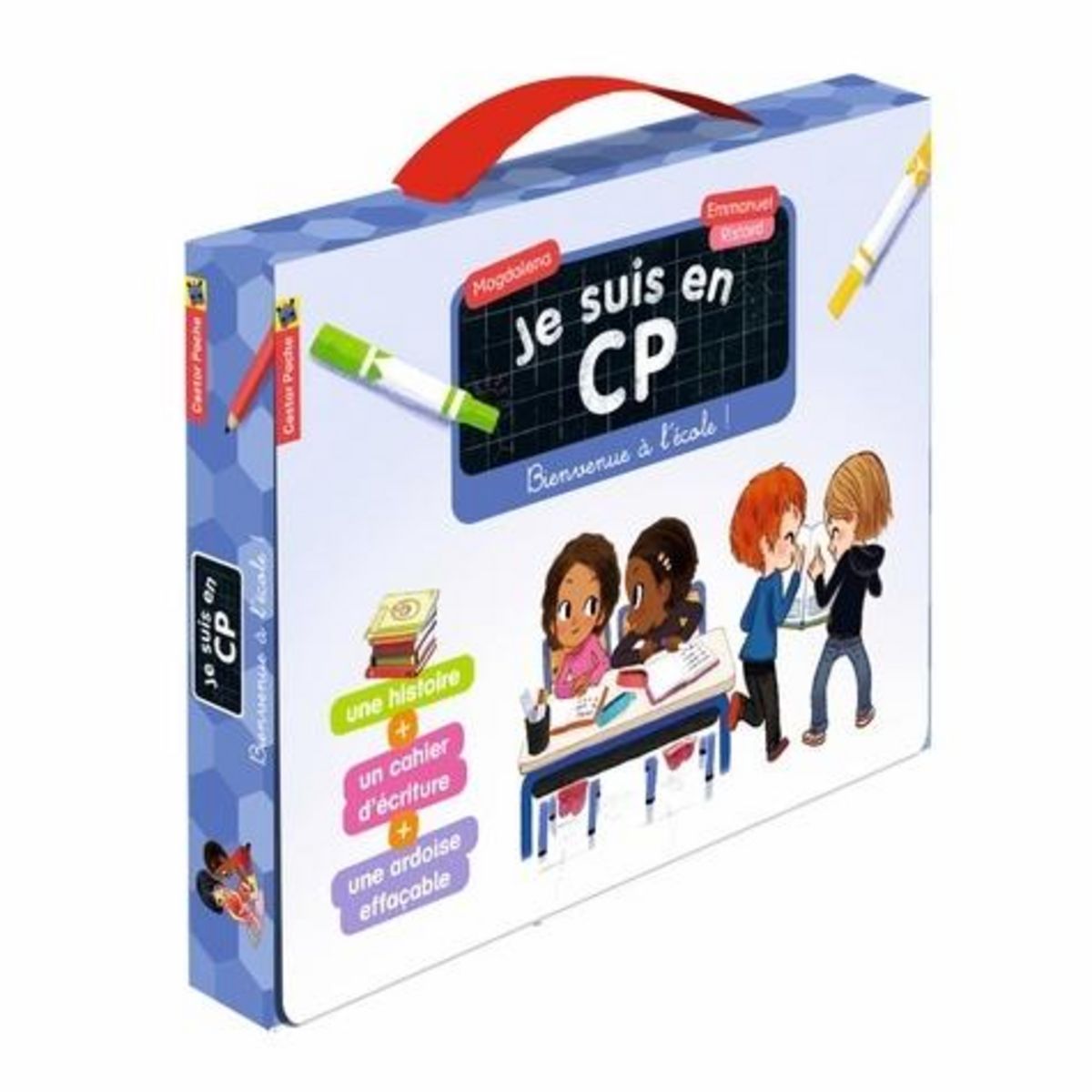 JE SUIS EN CP : BIENVENUE A L'ECOLE ! AVEC UN CAHIER D'ECRITURE ET UNE ARDOISE EFFACABLE, Magdalena