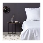 GENERIQUE Parure de lit - 1 housse de couette 220 x 240 cm + 2 taies d'oreiller 60 x 60 cm - Satiné 100% coton - Blanc