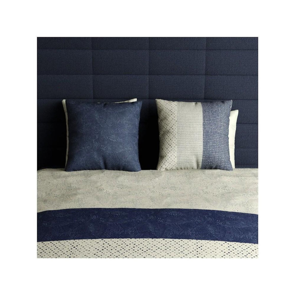 ATELIER DU COTON Housse de couette 260x240 + 2 taies en coton 57 fils