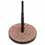 Voir la diapositive 3 : VIDAXL Base de parasol terre cuite rond 12 kg