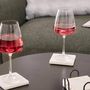 Voir la diapositive 3 : SECRET DE GOURMET Lot de 4 Dessous de Verre en Marbre  Morris  10cm Blanc