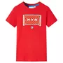 VIDAXL T-shirt pour enfants rouge 116