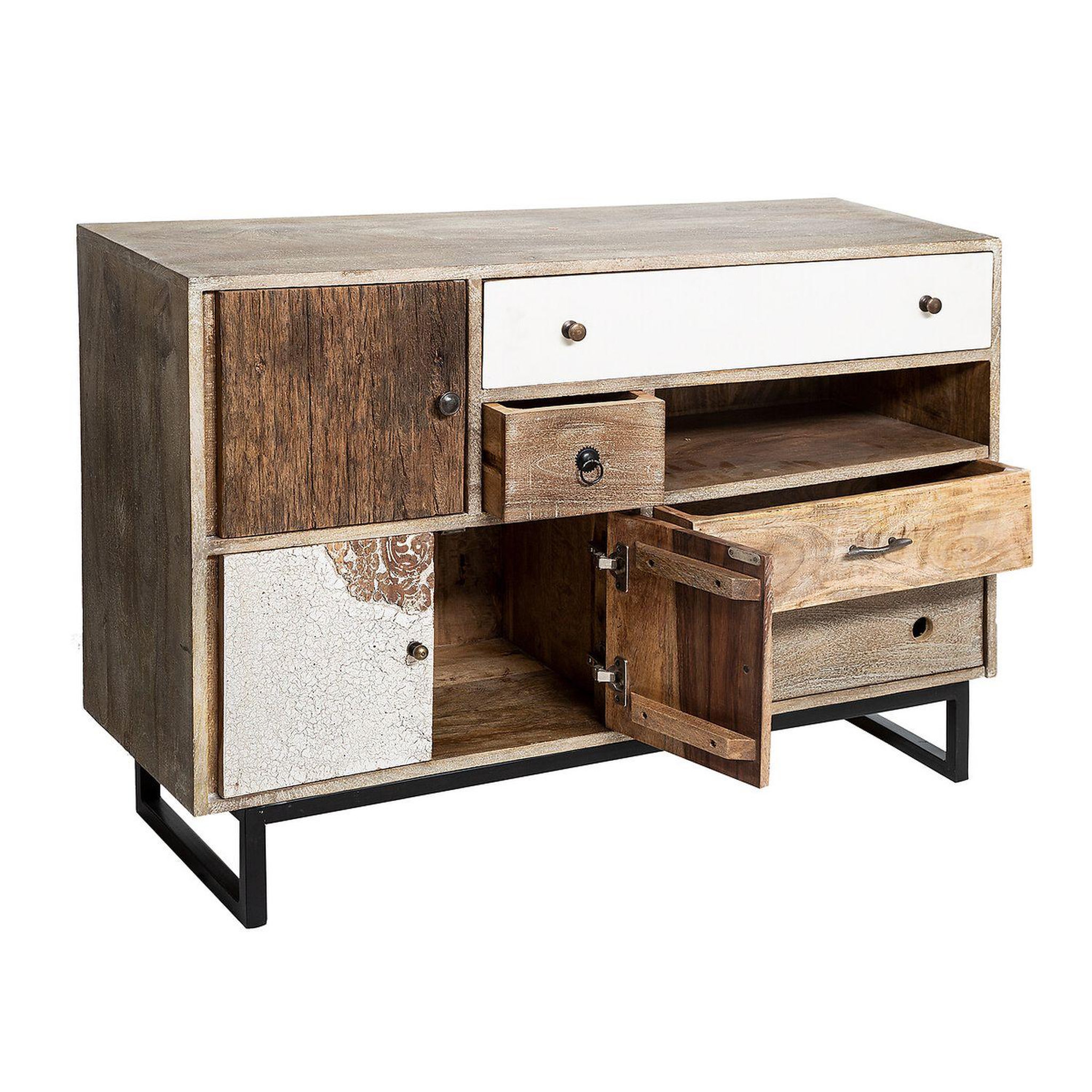 Voir la diapositive 2 : ATMOSPHERA Buffet 3 portes et 4 tiroirs koval - marron
