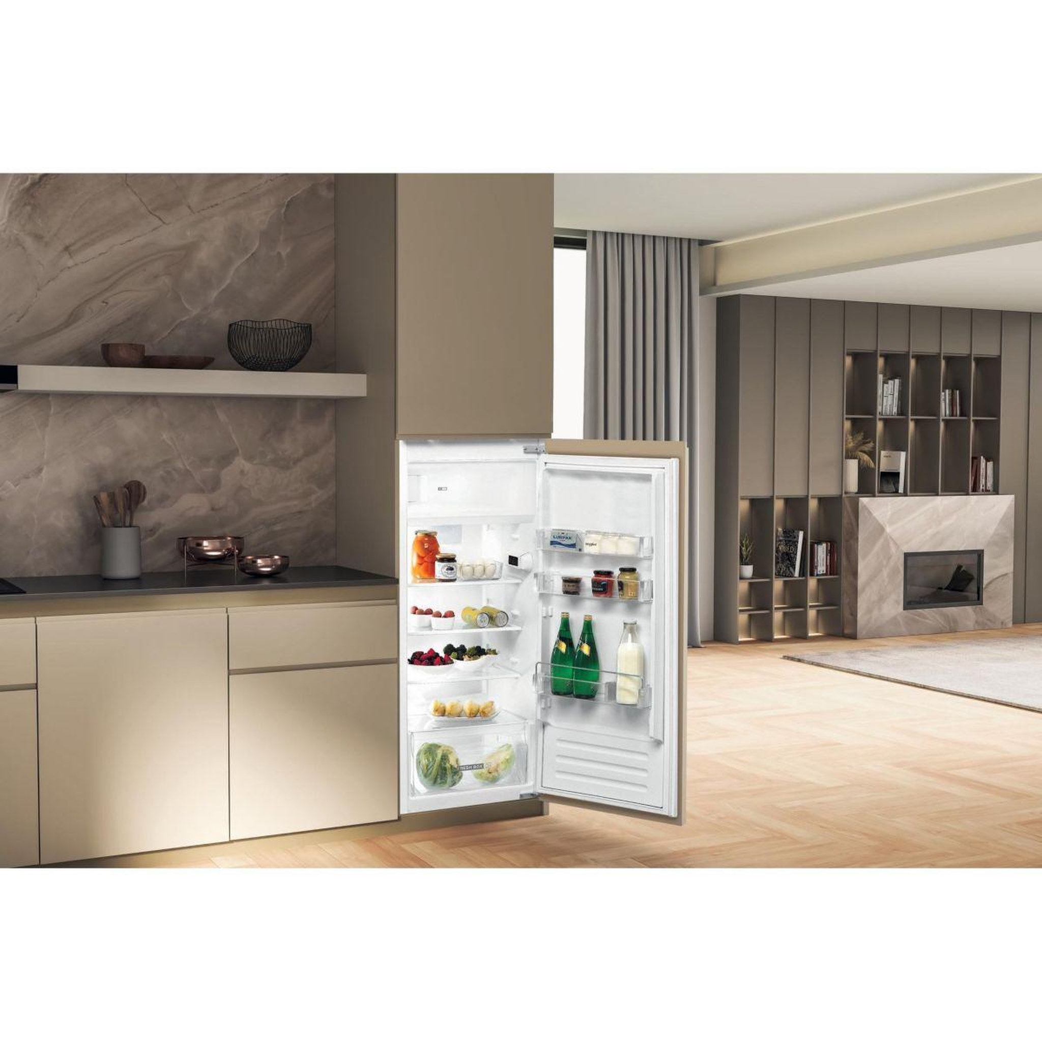 Voir la diapositive 2 : Whirlpool Réfrigérateur 1 porte encastrable arg8672