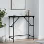 Voir la diapositive 1 : VIDAXL Table console noir 75x32x75 cm bois d'ingenierie