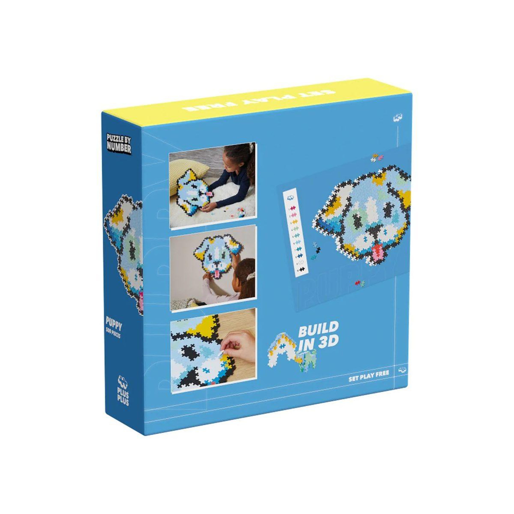 Voir la diapositive 2 : PlusPlus Puzzle par numéro - chiot