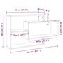 Voir la diapositive 6 : VIDAXL Etagere murale Sonoma gris 104x20x58,5 cm Bois d'ingenierie