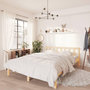 Voir la diapositive 2 : VIDAXL Cadre de lit sans matelas bois massif 160x200 cm
