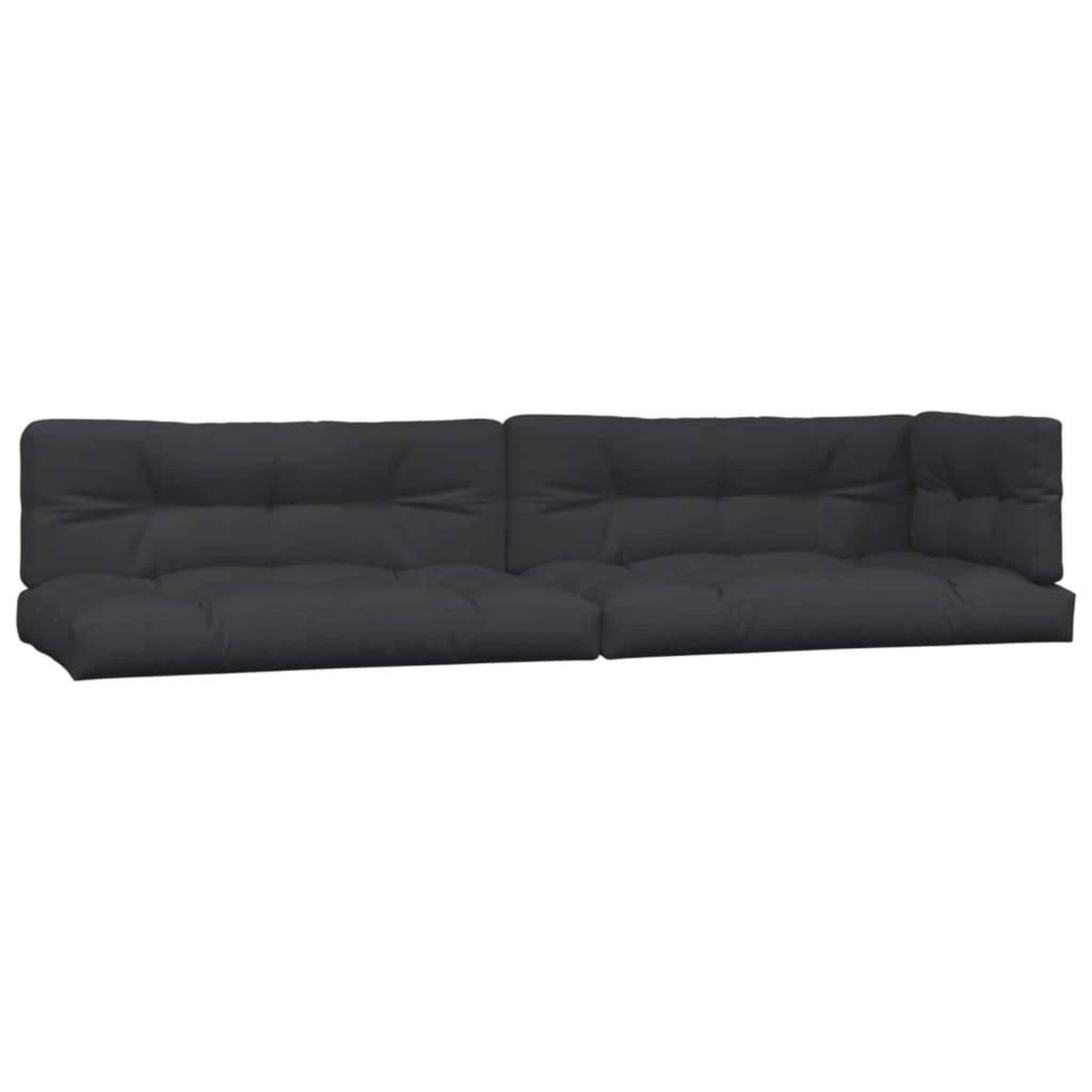 Voir la diapositive 2 : VIDAXL Coussins de palette 5 pcs noir tissu