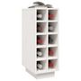 Voir la diapositive 4 : VIDAXL Armoire à vin Blanc 23x34x61 cm Bois de pin massif