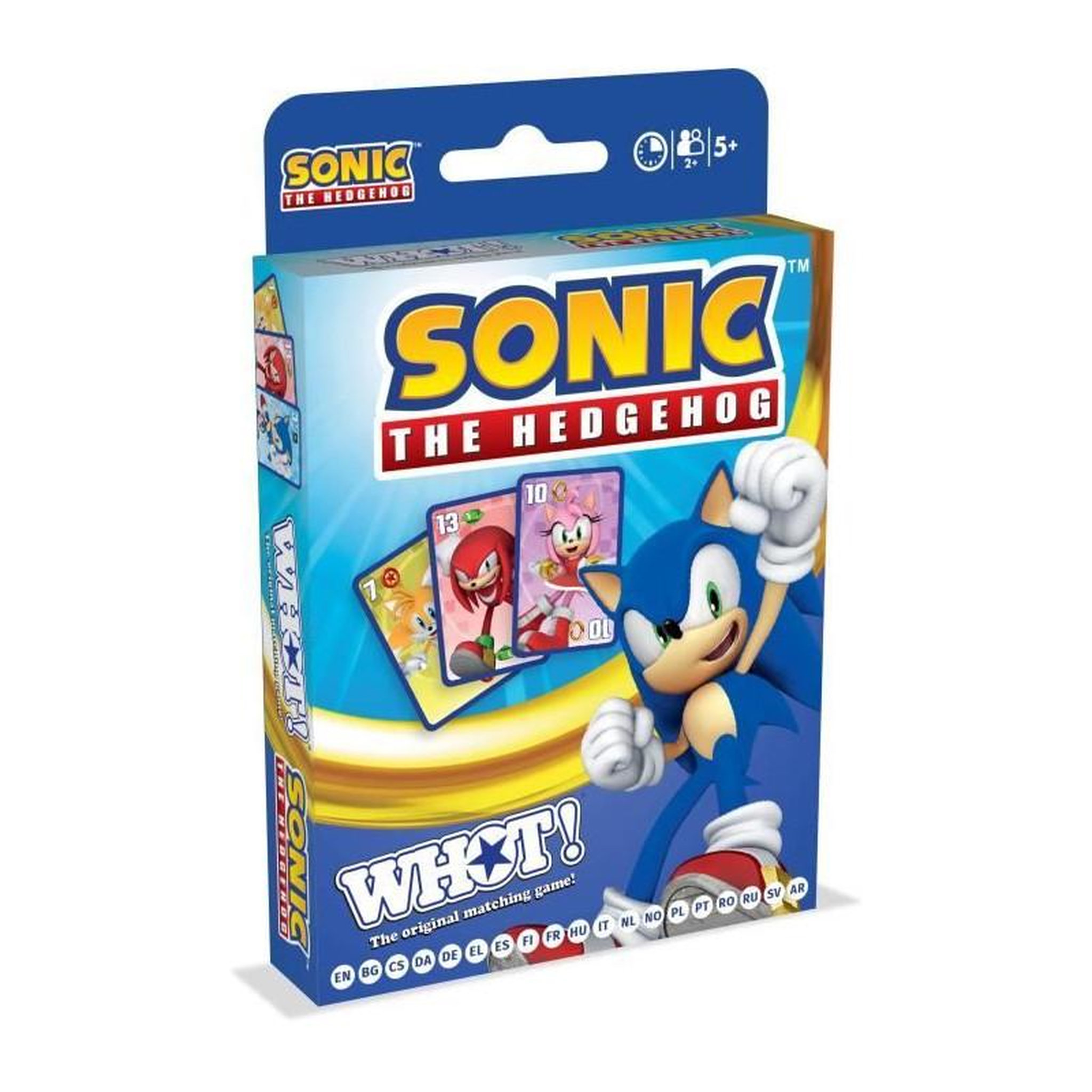 Winning Moves Whot! Sonic the Hedgehog - Jeu de cartes - WINNING MOVES - Jeu de cartes aux couleurs de Sonic pour toute la famille.