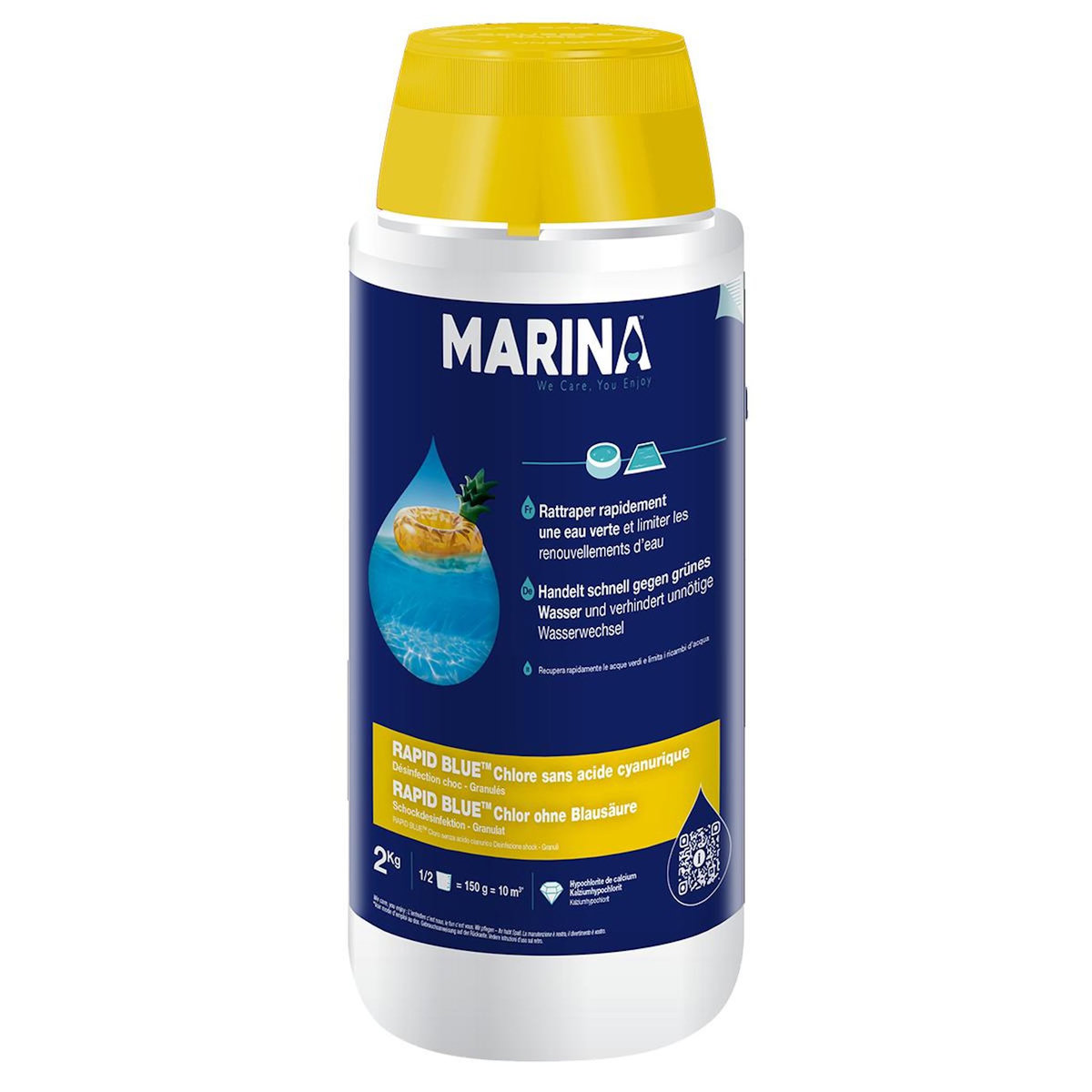 MARINA Hypochlorite de calcium choc granulé 2kg - 888285