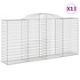 Voir la diapositive 2 : VIDAXL Paniers a gabions arques 13 pcs 300x50x140/160 cm fer galvanise