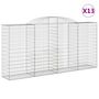 Voir la diapositive 2 : VIDAXL Paniers a gabions arques 13 pcs 300x50x140/160 cm fer galvanise