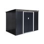 Voir la diapositive 1 : SWEEEK Abri de jardin en métal couleur anthracite 4.85m² avec puits de lumière - AUDOMAROIS-