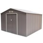 Voir la diapositive 3 : CONCEPT USINE Abri de jardin 10,85 m² en acier  gris SANCY