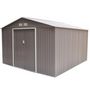 Voir la diapositive 3 : CONCEPT USINE Abri de jardin 10,85 m² en acier  gris SANCY