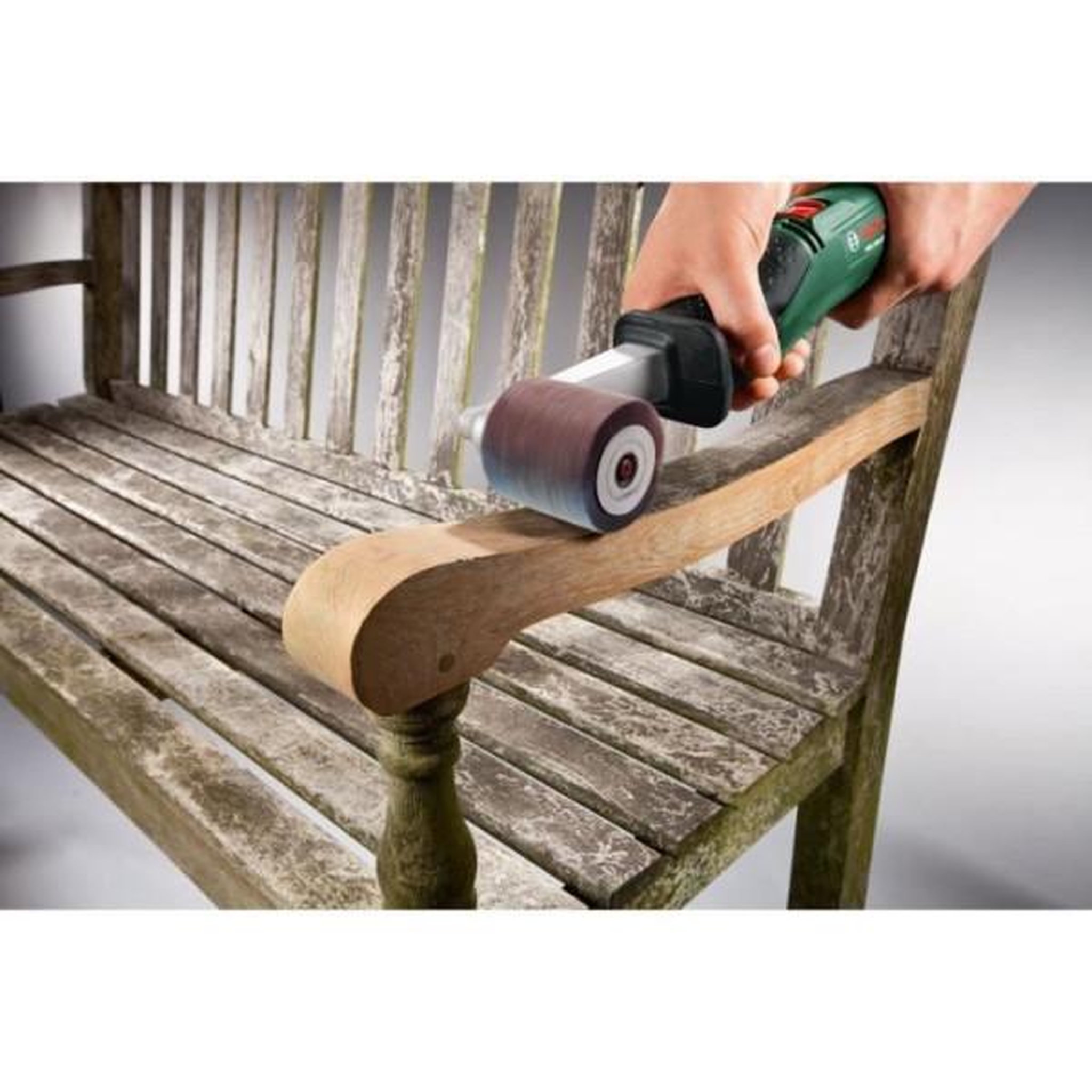 Voir la diapositive 3 : BOSCH Rouleau a lamelles surface courbe grain 80 - bosch - prr / texoro - poncer - bois, métal et matiere synthétique