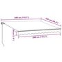 Voir la diapositive 6 : VIDAXL Auvent manuel retractable marron 300x250 cm