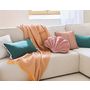 Voir la diapositive 2 : BEST MOBILIER Topaze - canapé d'angle réversible - 4 places - convertible avec coffre - en tissu velours relief