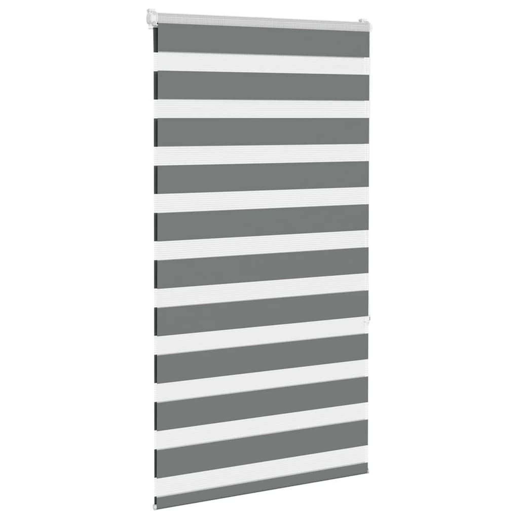 Voir la diapositive 3 : VIDAXL Store zebre gris fonce largeur du tissu 65,9 cm polyester