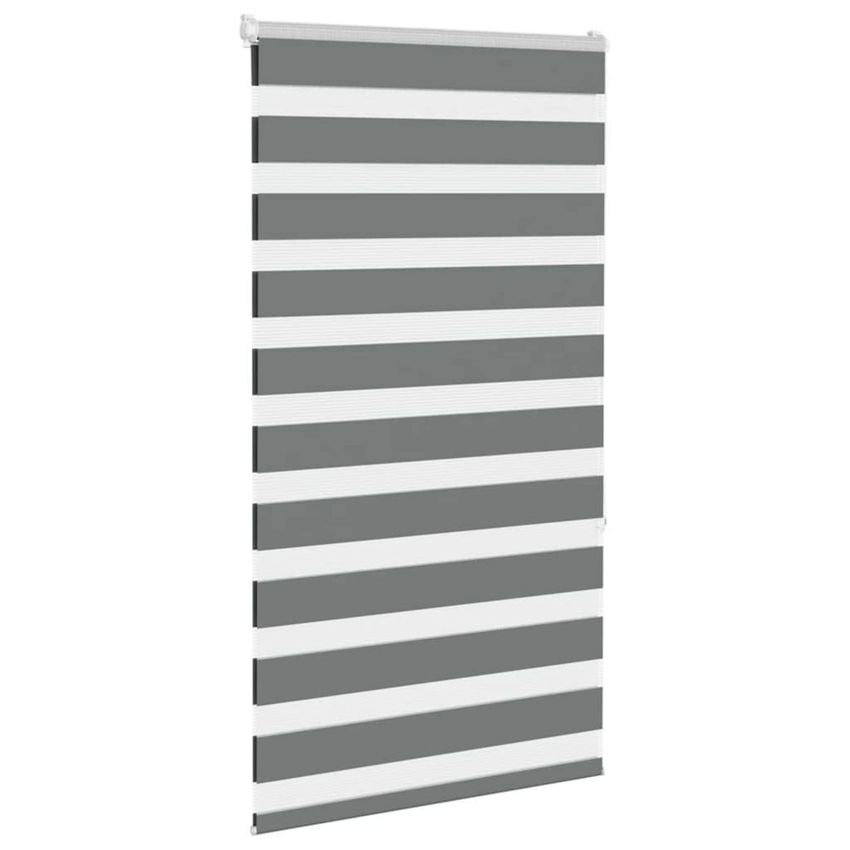 VIDAXL Store zebre gris fonce largeur du tissu 65,9 cm polyester