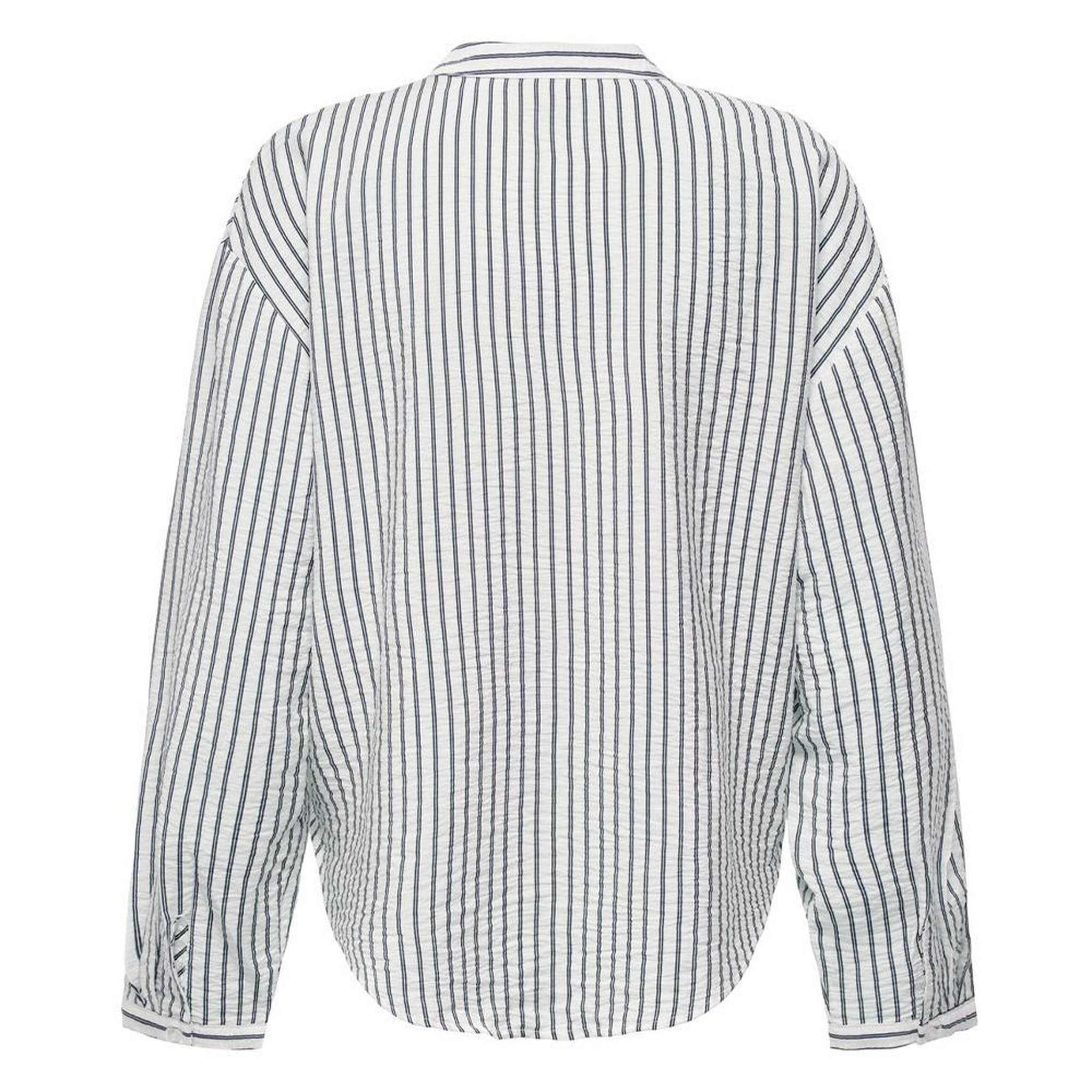 Voir la diapositive 2 : JACQUELINE DE YONG Chemise Blanc/Bleu Femme JDY Barbara Life