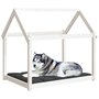 Voir la diapositive 4 : VIDAXL Lit pour chien Blanc 111x80x100 cm Bois de pin solide