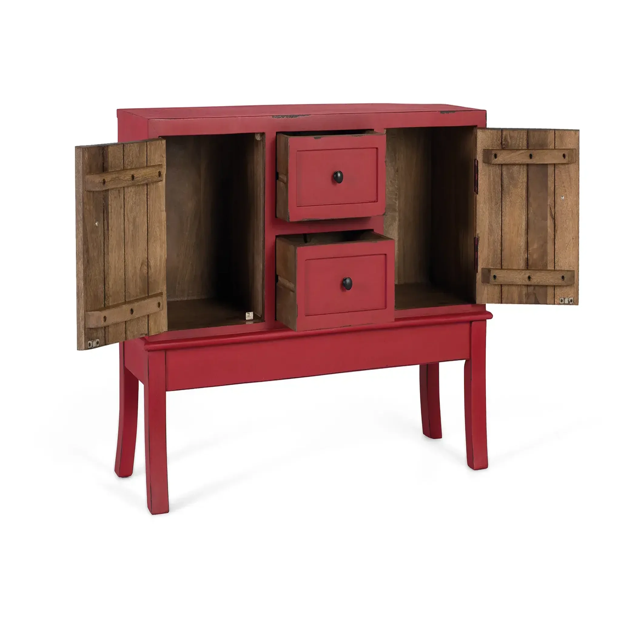 Voir la diapositive 2 : GINER Y COLOMER SL Console en bois de manguier 108 cm style contemporain oriental