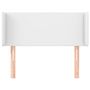 Voir la diapositive 3 : VIDAXL Tete de lit avec oreilles Blanc 103x16x78/88 cm Similicuir