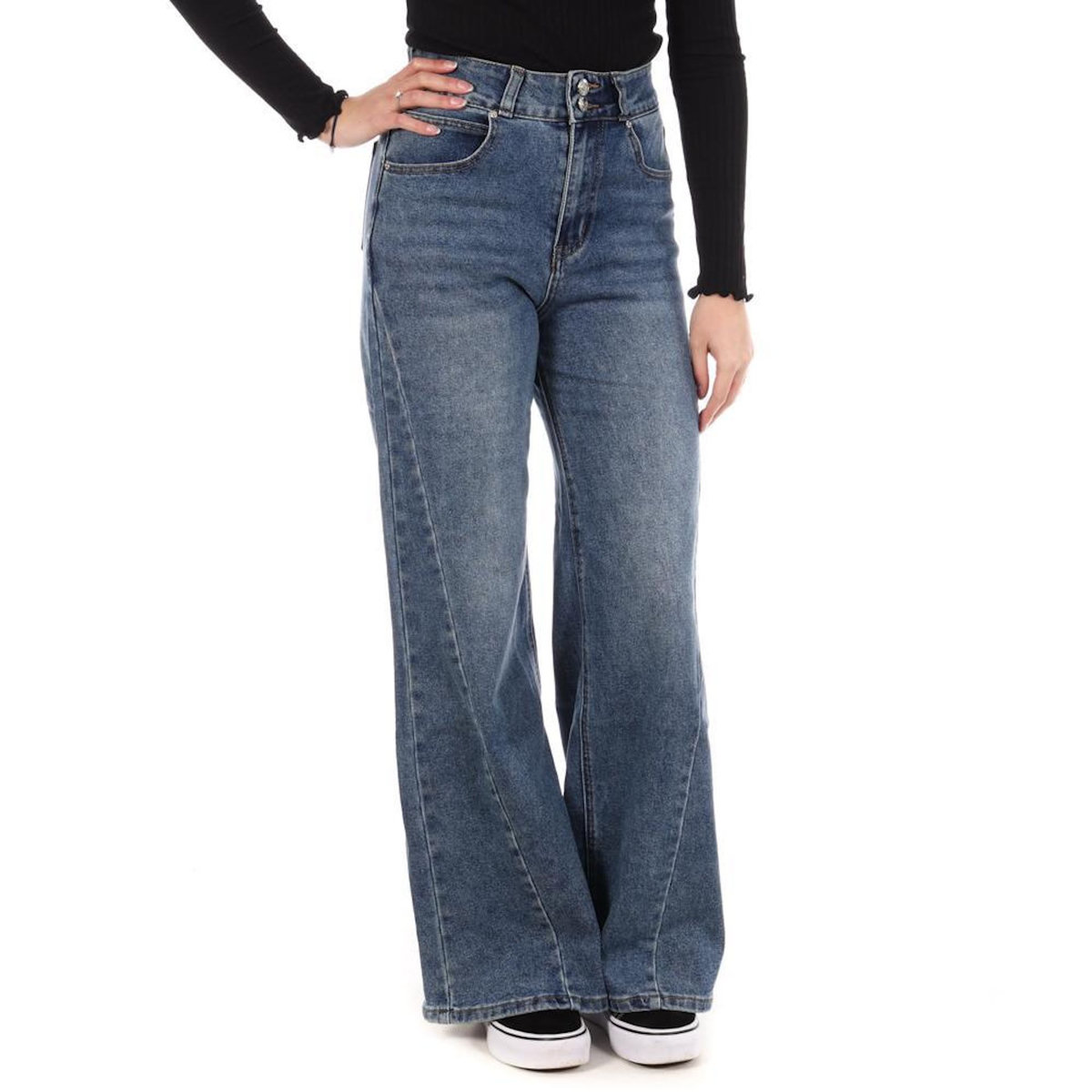 MONDAY PREMIUM Jean Loose Bleu Femme Monday Premium 3280
