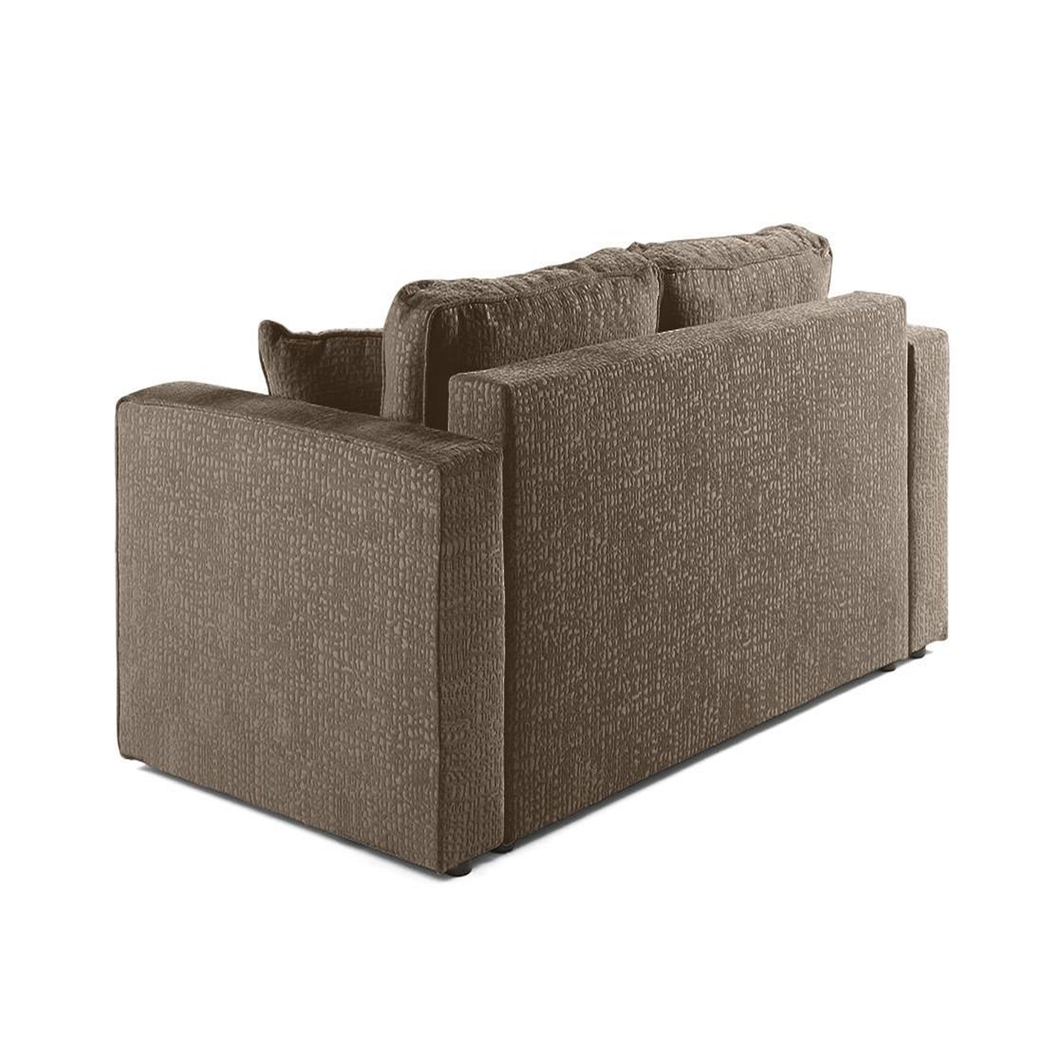 Voir la diapositive 5 : BEST MOBILIER Topaze - canapé droit 2 places - en tissu velours relief