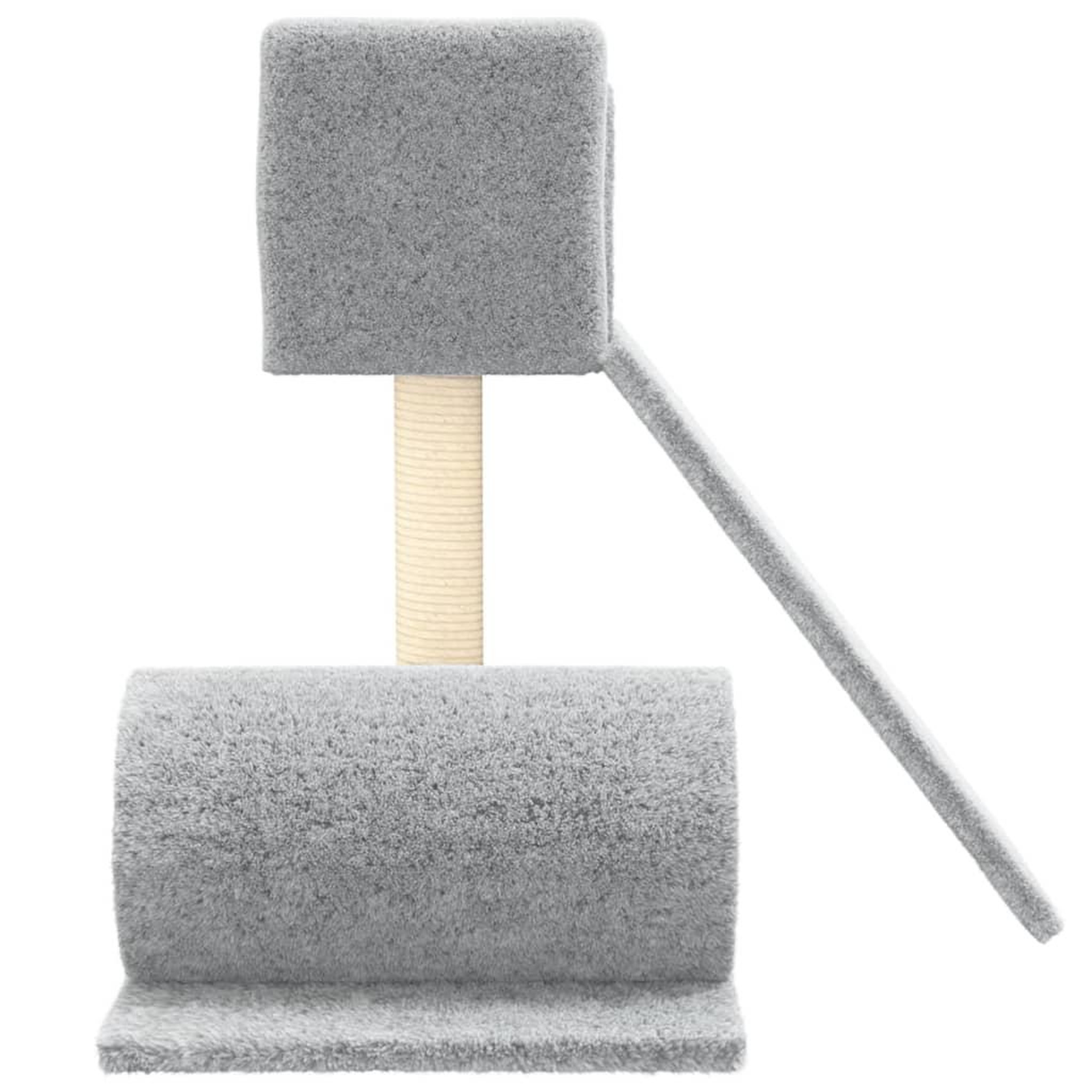 Voir la diapositive 4 : VIDAXL Arbre a chat avec griffoir en sisal Gris clair 59 cm