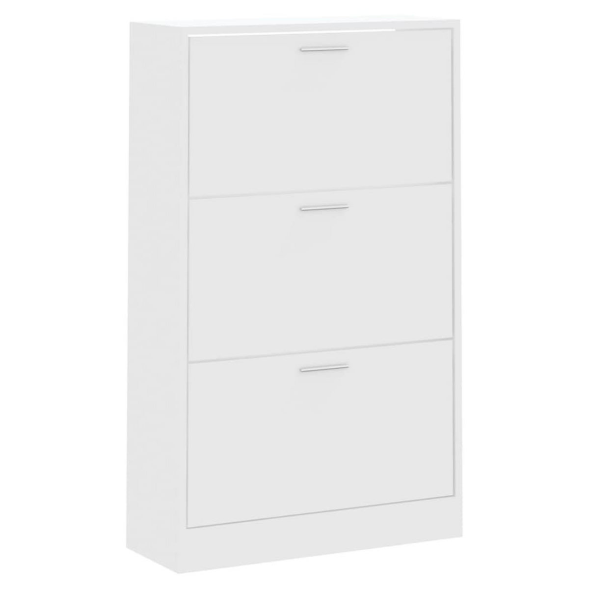 VIDAXL Armoire a chaussures Blanc 63x24x103 cm Bois d'ingenierie