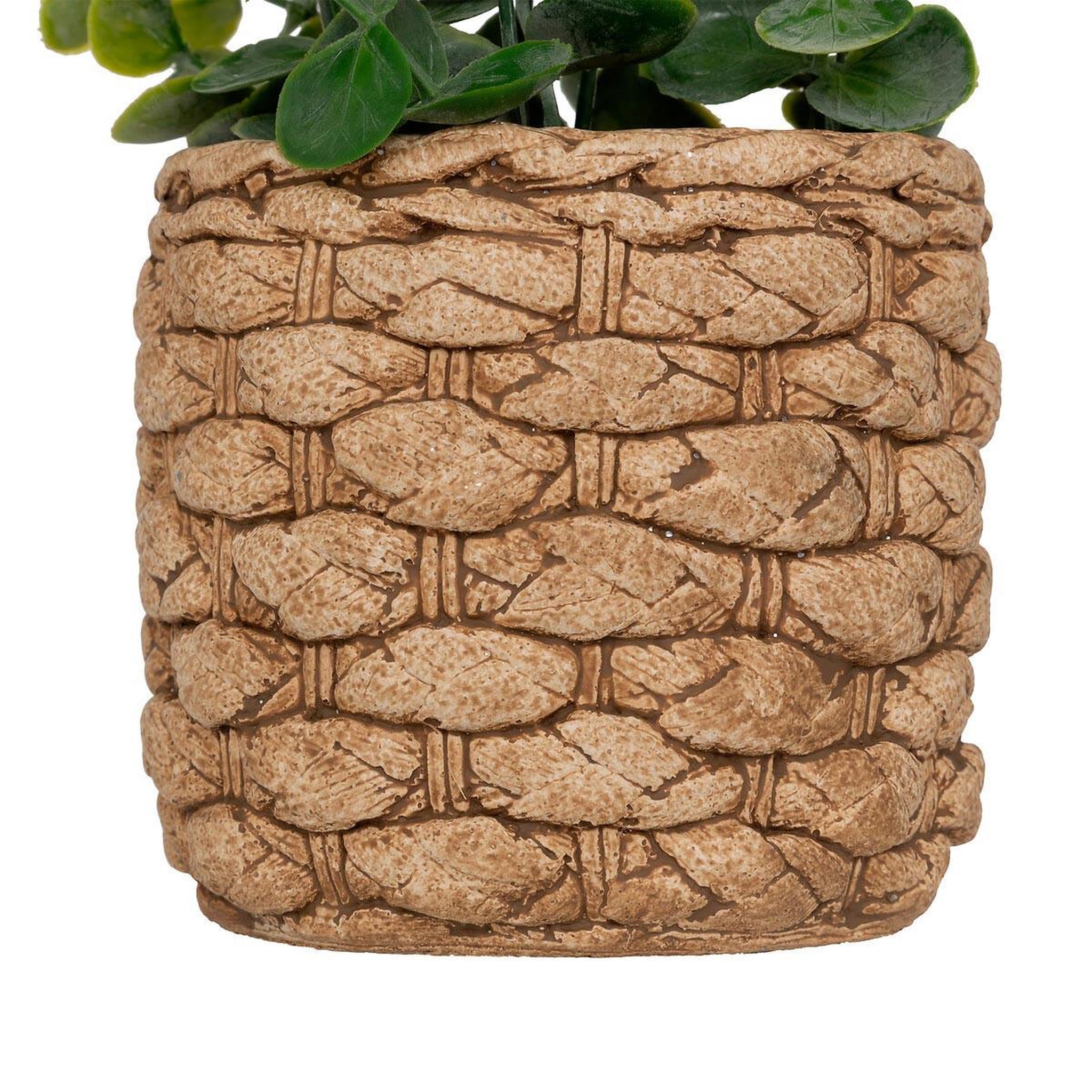 Voir la diapositive 3 : ATMOSPHERA Eucalyptus artificiel en pot  jaye  27cm vert