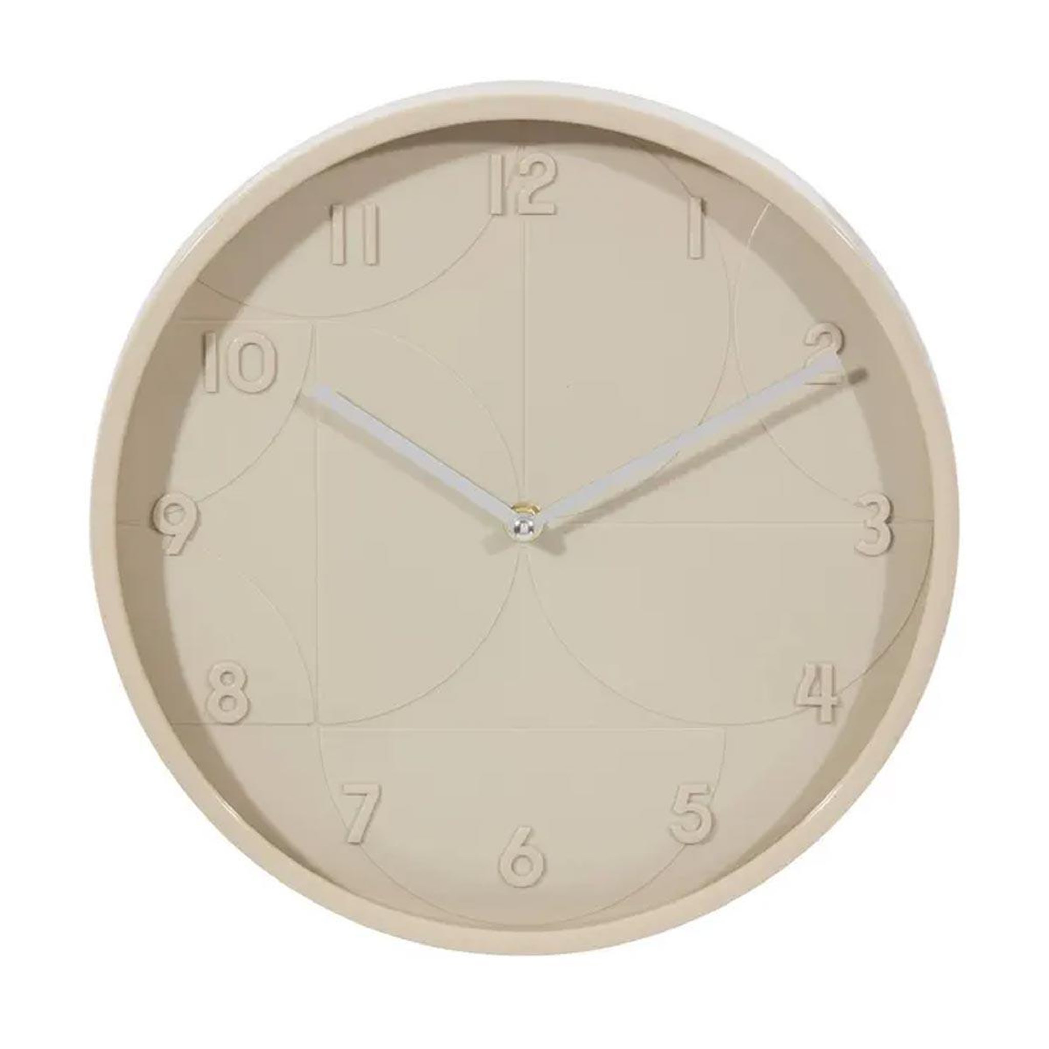 ATMOSPHERA Horloge murale 3d  samy  30cm sable