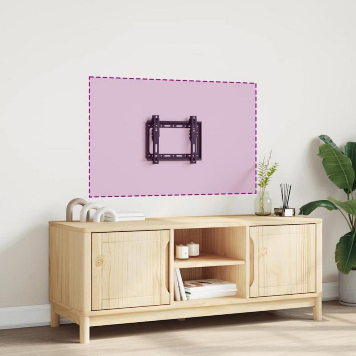 VIDAXL Support TV mural pour écran 14 42 pouces Max VESA 200x200 mm