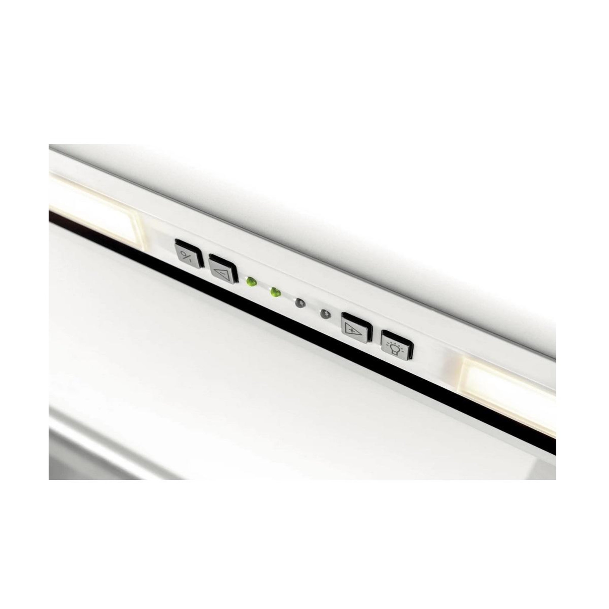 Voir la diapositive 4 : Novy Hotte encastrable crystal 26080  90cm verre blanc