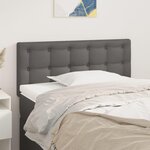 VIDAXL Tete de lit Gris 100x5x78/88 cm Similicuir