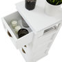 Voir la diapositive 5 : IDIMEX Chiffonnier LANDHAUS, 4 tiroirs, blanc
