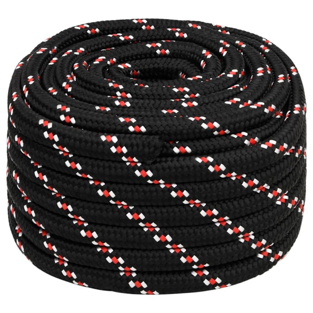VIDAXL Corde de bateau Noir 20 mm 50 m Polypropylene