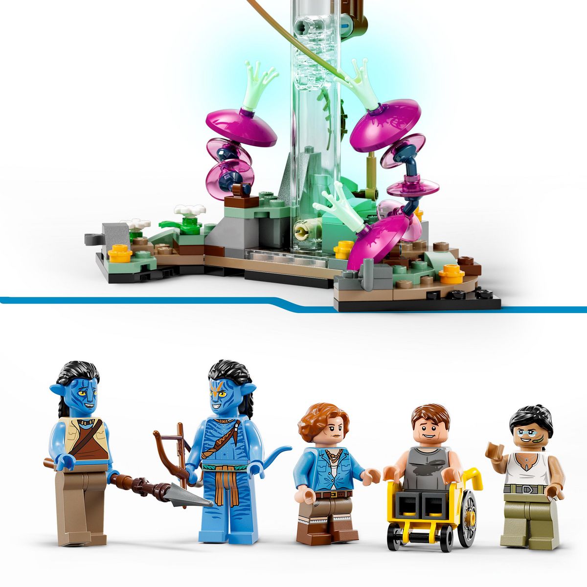 LEGO Avatar 75573 Les Montagnes Flottantes : le Secteur 26 et le Samson RDA, Jouet Figurine 
