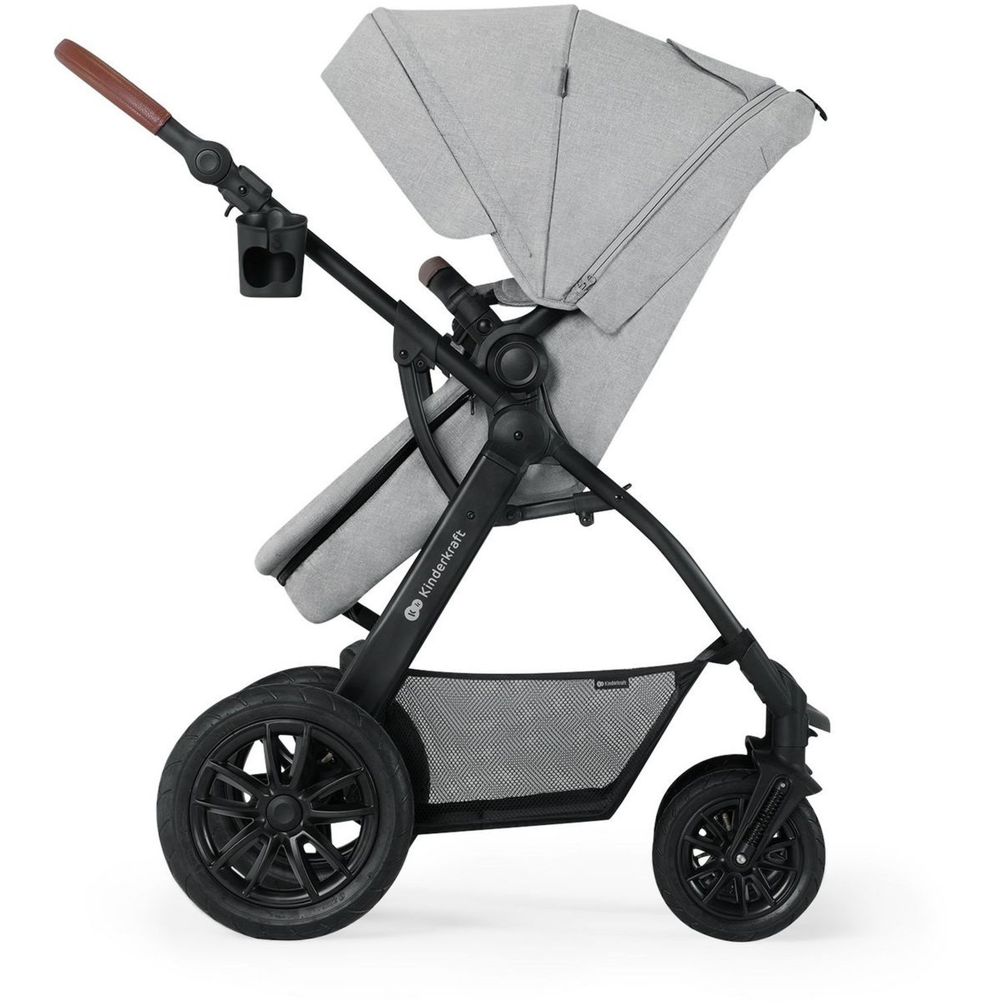 Voir la diapositive 4 : KINDERKRAFT Poussette multifonctions XMOOV 3en1  GRIS CLAIR