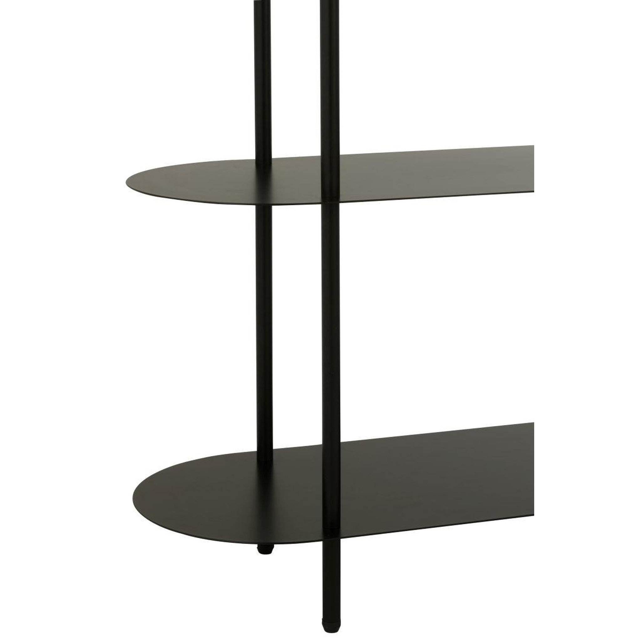 Voir la diapositive 6 : J-LINE Étagère 5 niveaux en métal  sheri  150cm noir