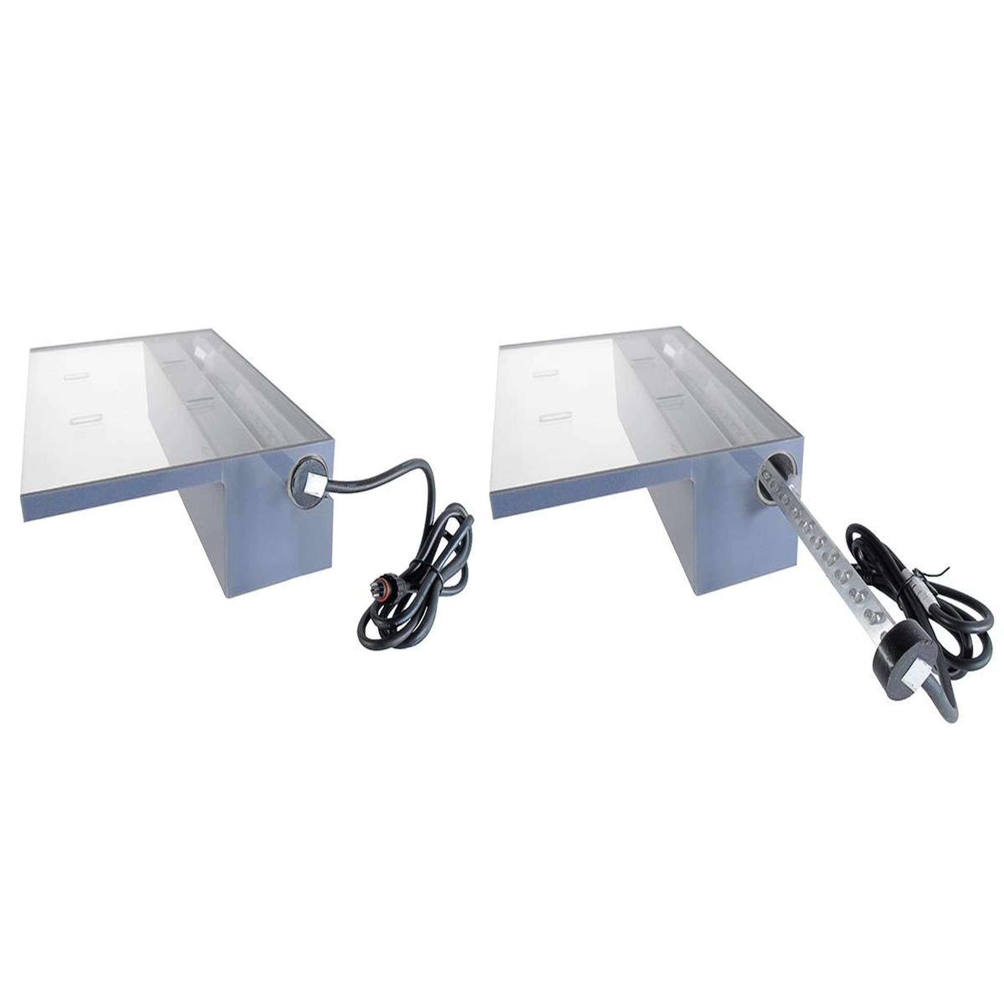 Voir la diapositive 3 : Ubbink Cascade de piscine Niagara 20 LED transparente 30 cm - Ubbink
