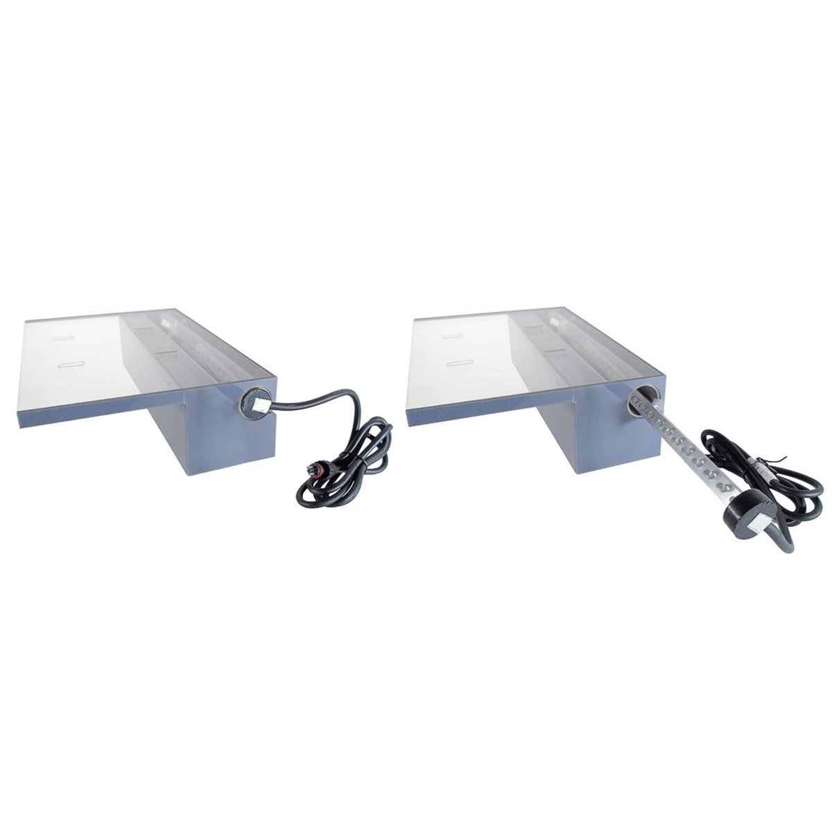 Ubbink Cascade de piscine Niagara 20 LED transparente 30 cm - Ubbink