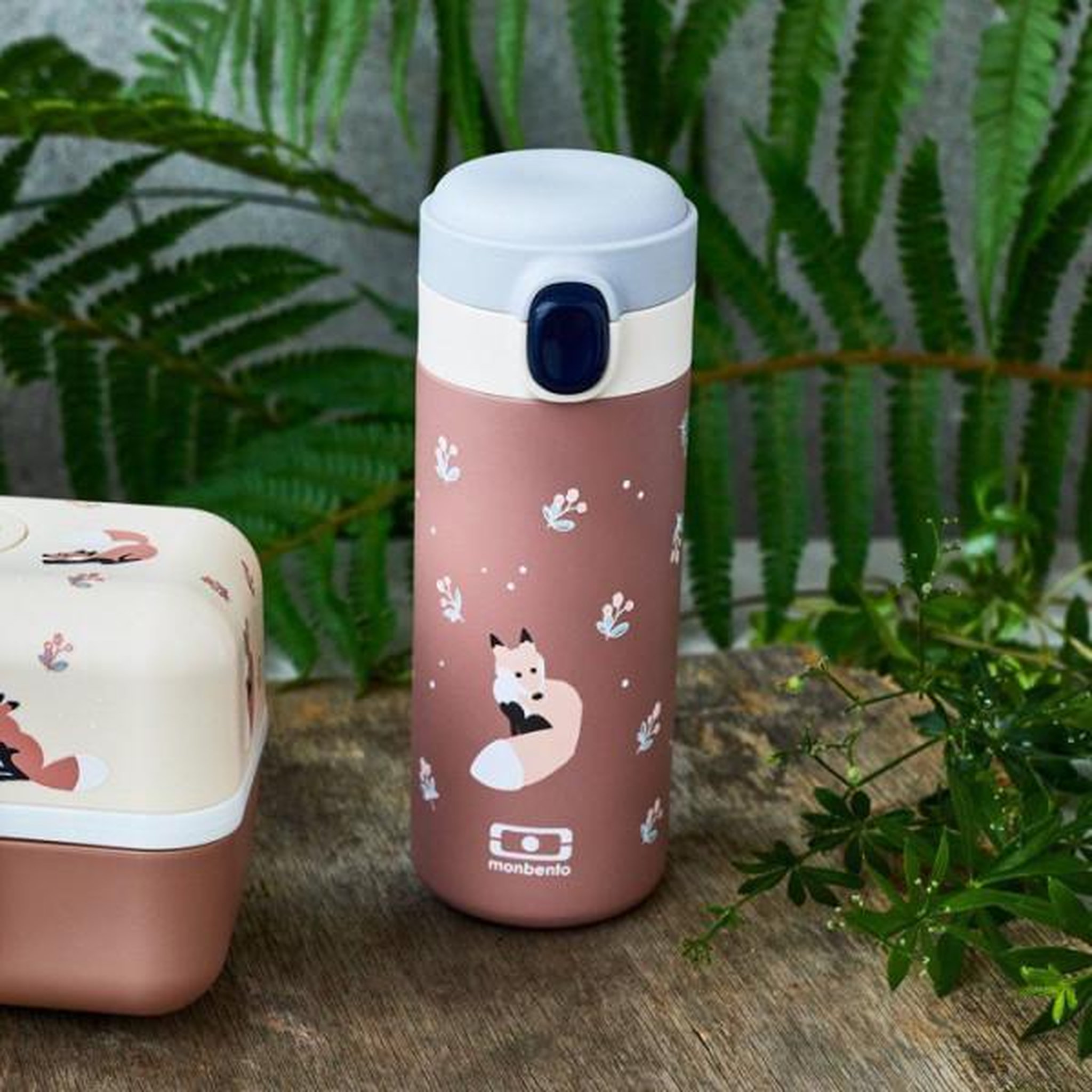Voir la diapositive 4 : monbento Gourde isotherme a bec verseur - MONBENTO - Enfants - Bouchon ouverture rapide - Pop Fox
