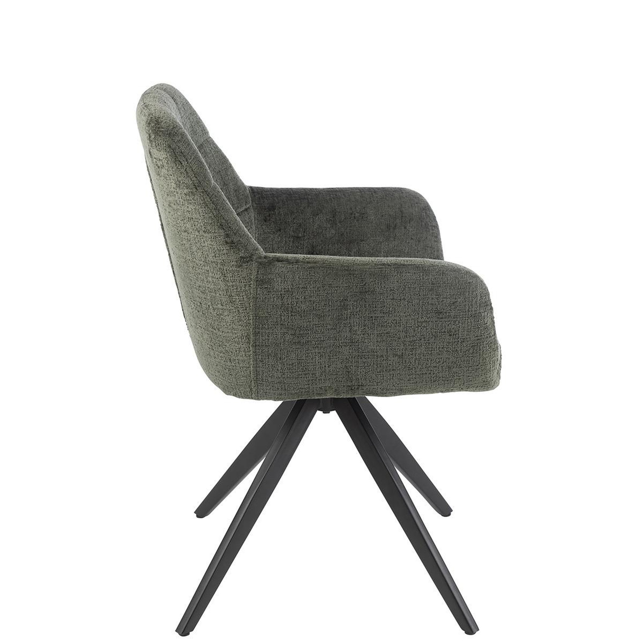 Voir la diapositive 3 : J-LINE Chaise design  louna  85cm vert