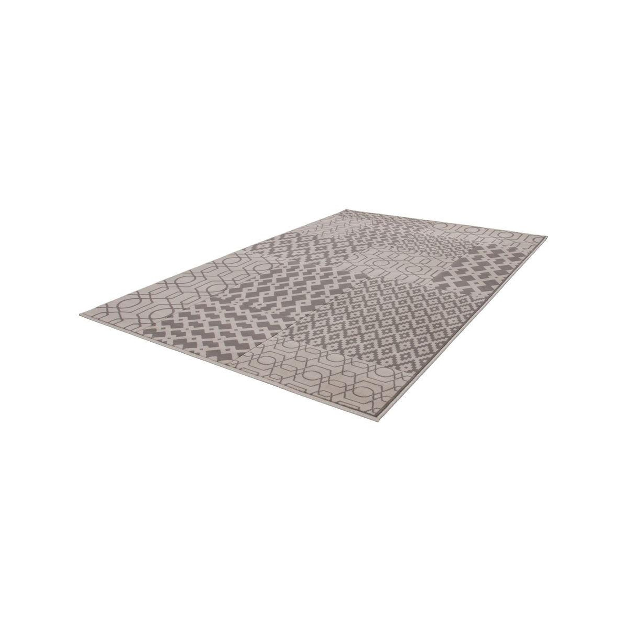 Voir la diapositive 4 : Paris Prix Tapis tissé géométrique à poils courts  lina  taupe