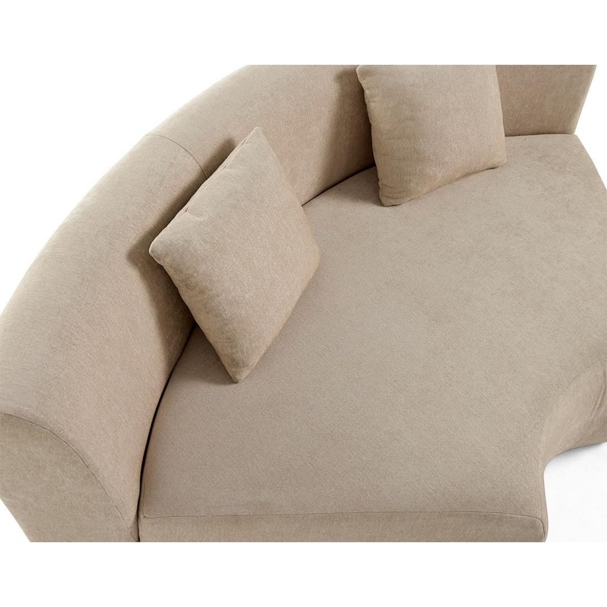 LISA DESIGN Ikare - module d'assise d'angle réversible - en tissu